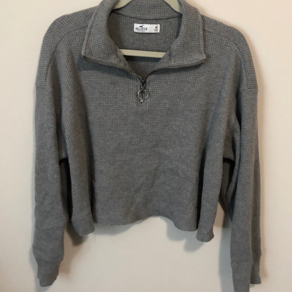 hollister quarter zip